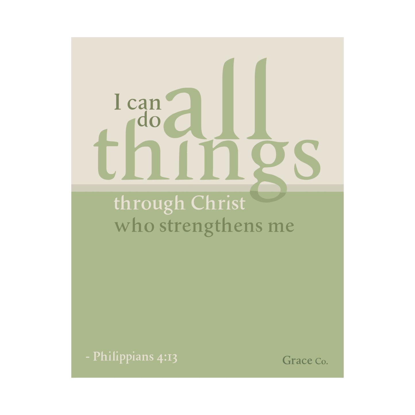 Find Your Strength - Philippians 4:13 Christian Wall Art